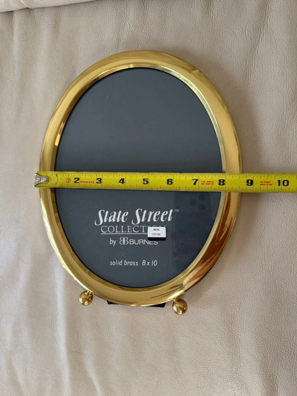 Stanley Gold Oval Brass Photo Frame - Picture 5 of 6